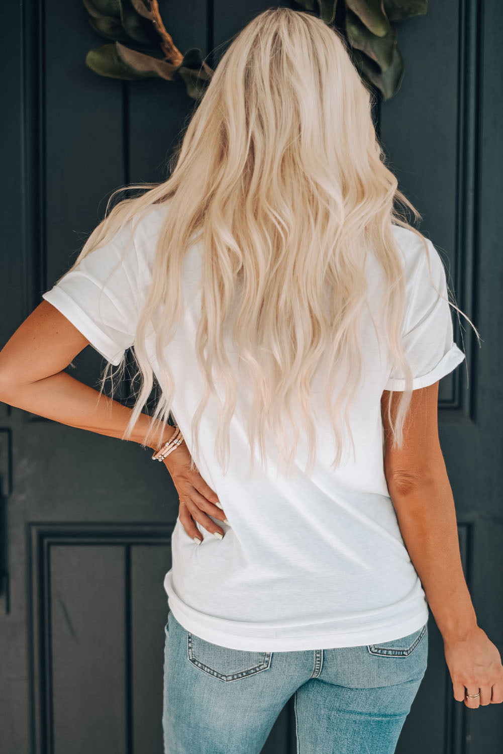 FALL BEAUTIFUL Leopard Print Short Sleeve T Shirt